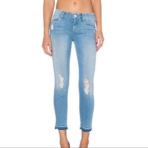 MOTHER Undone Hem Looker Crop (color: Cliffhanger)